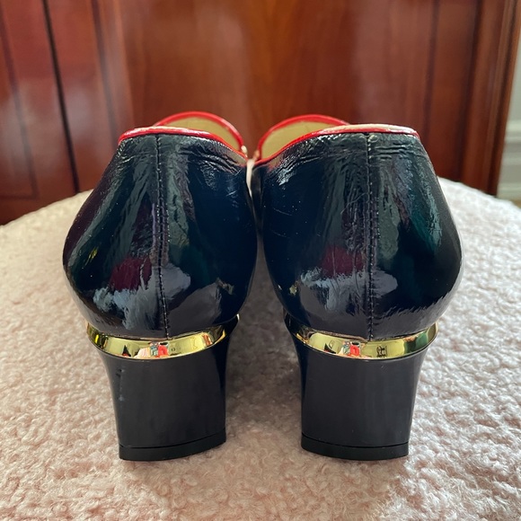 Marc by Marc Jacobs paren navy/red square toe shoes - Picture 5 of 12